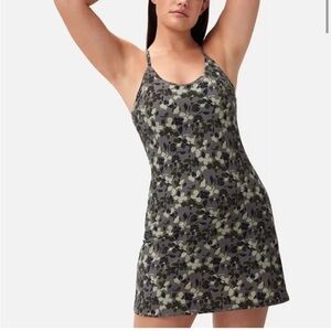 Outdoor Voices The Exercise Dress in Green Tea Tree Floral